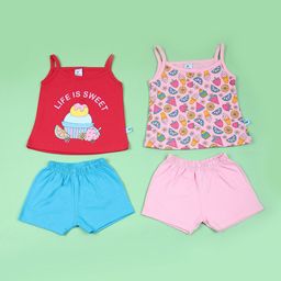 V-Mart Set Of 2 Infant Printed Shoulder Straps T-shirt With Shorts-picture-25