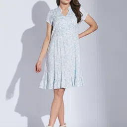 Latin Quarters Women Printed A-Line Dress-image-97
