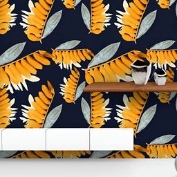 ArtzFolio Printed UV-Resistant Anti-Bacterial Tropical Leaves Peel & Stick Wallpaper-image-61