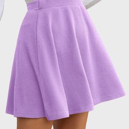 Dimpy Garments Women Solid Mini Skater Skirt-picture-51