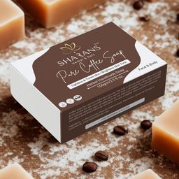 Sharans Pure Coffee Soap With Jojoba Oil & Vitamin E Skin Tightening & Brightening - 100 g-41