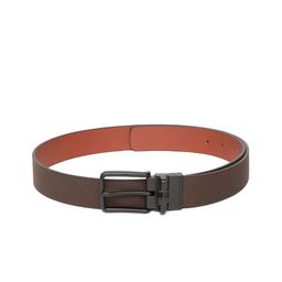 Tommy Hilfiger Men Brown Reversible Textured Leather Belt-picture-21