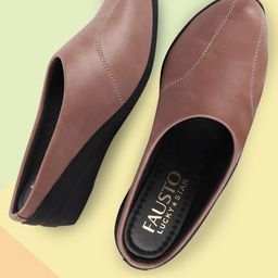 FAUSTO Wedge Heeled Mules-18