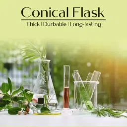 Glassco GC-231.202.055PCS Conical Erlenmeyer Flask with Pouring Spout 500 ml (Pack of 5 Pcs) image 2