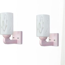 1ST TIME Pack Of 2 White Glass Cylinder Shaped Wall Lamp-picture-21