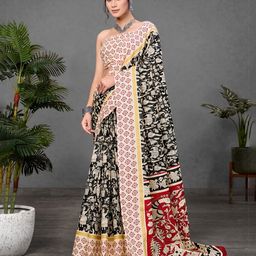 Anouk Kalamkari Pure Cotton Designer Bagru Saree-picture-23