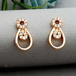 MEIRA JEWELLERY Gold-Plated Contemporary Studs-picture-36