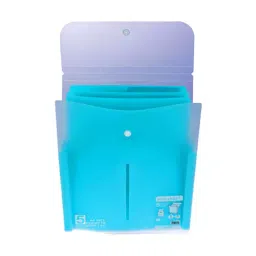 Solo A4 Size Blue Expanding Document Bag With 5 Pocket, EX 501-45