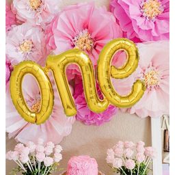 AMFIN One Letter Foil Balloon for 1 Month Baby - Pack of 1-17