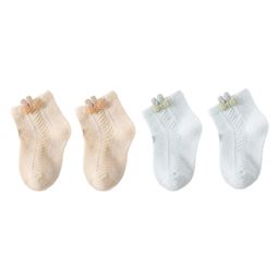 SYGA Set of 2 Cotton Solid Socks - Khaki & Green-33