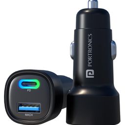 Portronics Car Power 30 Dual Output Fast Car Charger with 30W Type-C PD & 30W USB, LED Indicator, Charging Adapter Compatible with Cars for iPhone & Android Smartphone, Smartwatch(Black)-image-13