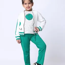 Baawri Girls Colourblocked Crop Bomber Jacket-image-39