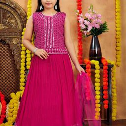 Muhuratam Ready To Wear Poly Georgette Lehenga Choli-image-99