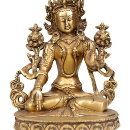 Exotic India Gold-Toned Buddha Figurine Showpiece-picture-27