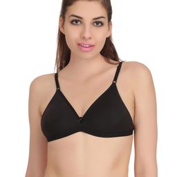 Samvar Black Cotton Non-Wired Non Padded Minimizer Bra-picture-48