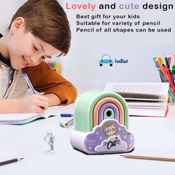 FunBlast Rainbow Pencil Sharpener Machine - Multicolor image 5