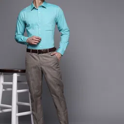 Raymond Men Slim Fit Pure Cotton Formal Shirt-image-39