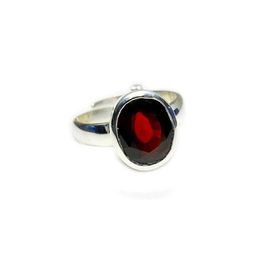 GenZcomplex Silver-Plated Brass Garnet Finger Ring-picture-43