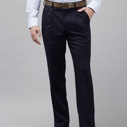 Van Heusen Men Custom Fit Pleated Formal Trousers-image-69