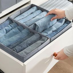 NFI essentials Grey 4 Pieces Wardrobe Organisers image 3