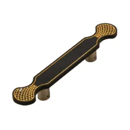 DECORE 118 450 mm Aluminium Black and Gold Finish Door Pull Handle-image-89
