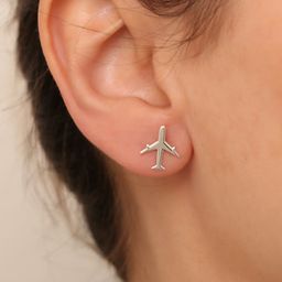 Goldnera 925 Silver Sterling Silver-Plated Contemporary Studs-picture-2