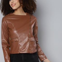 SASSAFRAS Women Brown Tailored Jacket-image-23