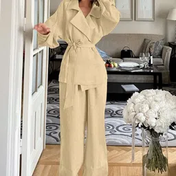 MIAKEE Pure Cotton Coat With Trousers-picture-49