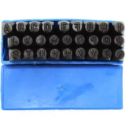 Lovely 10 mm Carbon Steel L3409 A-Z Letter Punch Set Black-33