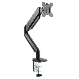 Techut Heavy-Duty Single Monitor Gas Spring Arm Aluminum 526 mm (20.7 inch) Full Extension, Matte Black-21