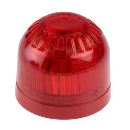 Klaxon Sonos Series Red Sounder Beacon, 17 - 60 V DC, Wall Mount, 106dB at 1 Metre, PSC-0002-picture-0
