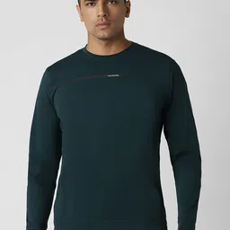 Van Heusen Flex Men Round Neck Solid Sweatshirt-picture-29