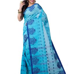 DipDiya Floral Pure Cotton Taant Saree-picture-21