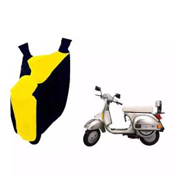 Auto Pearl Waterproof Two Wheeler Cover For LML NV (Yellow & Black)-image-78