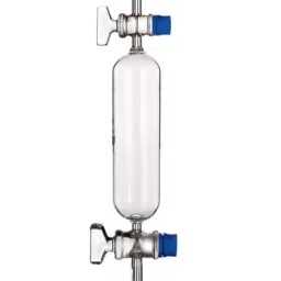 Abgil 2000ml Borosilicate Glass Gas Sampling Tube with Straight Bore Stopcock ABGXX20533-11
