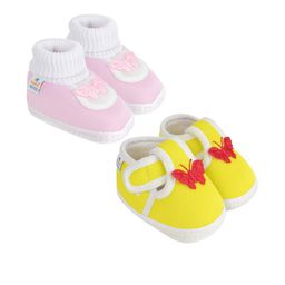 NESKA MODA Pink Cotton Booties-image-46