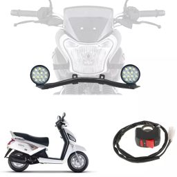 Cartronics 42W Complete Lighting System 14 LED Round Fog Lamp Light for Mahindra Gusto-48