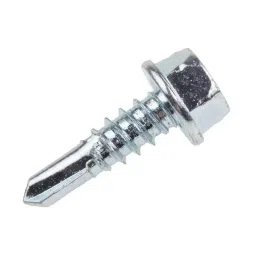 RS PRO Bright Zinc Steel M4.8 X 16 mm Hex Washer Head SS Tapping Screws, 5465834 (Pack of 100 pcs)-image-34