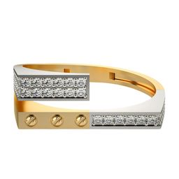 VALANOVA Yellow Gold Plated Sterling Silver Certified 0.33 Ct Lab Grown Diamond Ring-image-54