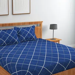 Alliance Super Soft Abstract Pattern Queen Size Double Bed Sheet With 2 Pillow Covers-image-90