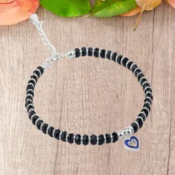 Paavni Girls Sterling Silver Handcrafted Charm Bracelet-37