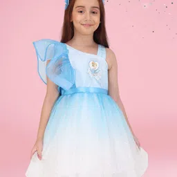 CUTECUMBER Kids-Girls Embellished Applique Net Fit & Flare Dress-image-29
