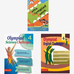 scholars hub Olympiad Book Combo For Class 4 English Olympiad Challenger Science Olympiad Challenger & Maths Olympiad Munch Set of 3 - English-picture-42