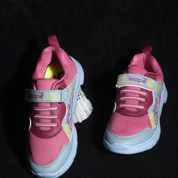 LIBERTY Patch Detailed Velcro Closure Sneakers - Pink-image-95