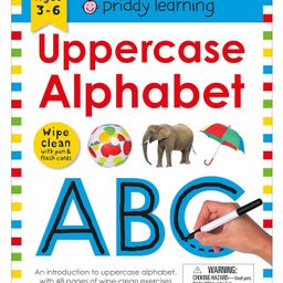 Wipe Clean Workbook Uppercase Alphabet Enclosed Spiral Binding Book by Roger Priddy - English-6