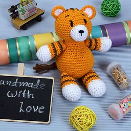 Crochet Tiger Sofy Toys - Yellow-image-22