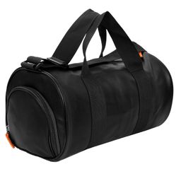 Kuber Industries Gym Bag  Leather Gym Bag for Man  Sports Gym Bag  Fitness Bag  Gym Bag with Adjustable Strap  Shoe Compartment Gym Bags  Black-25
