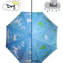KARBD Colour Changing Auto Open Magic Umbrella - Light Blue-24