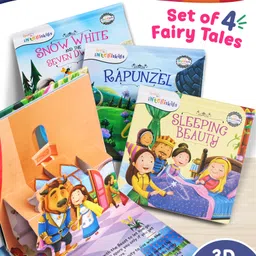 Intelliskills 3D Interactive Pop-Up Princesses Story Book Set of 4 | Rapunzel,Sleeping Beauty,Snow White & Seven Dwarfs,Beauty & the Beast | Boosts Vocabulary | BIS Certified | Educator Recommended-picture-48