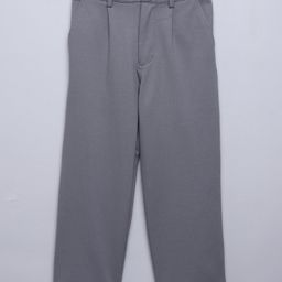 Taffykids Cotton Jersey Full Length Solid Trousers - Grey-image-88